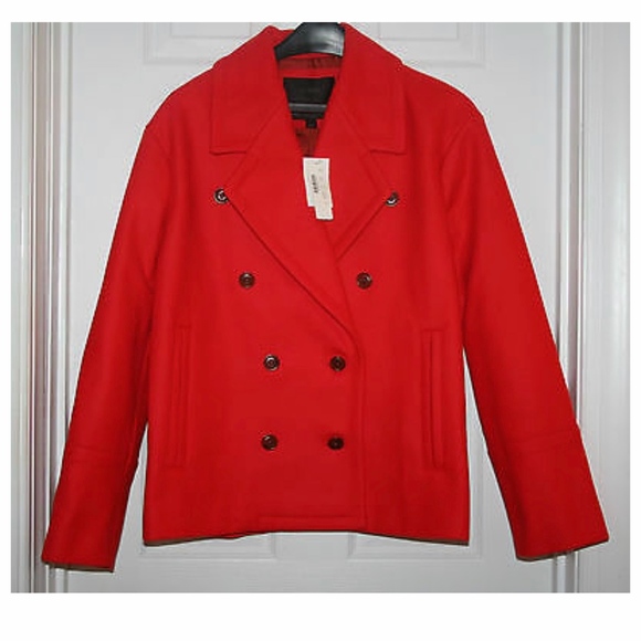 J.CREW WOOL MELTON PEACOAT - Picture 1 of 5